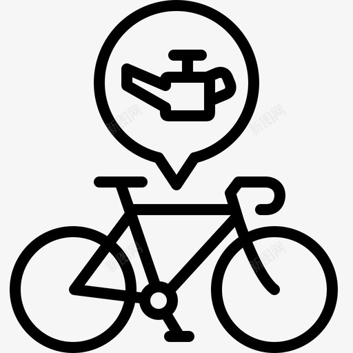 自行车服务润滑油加油机图标svg_新图网 https://ixintu.com 加油机 润滑油 美味的道路自行车生活 自行车服务