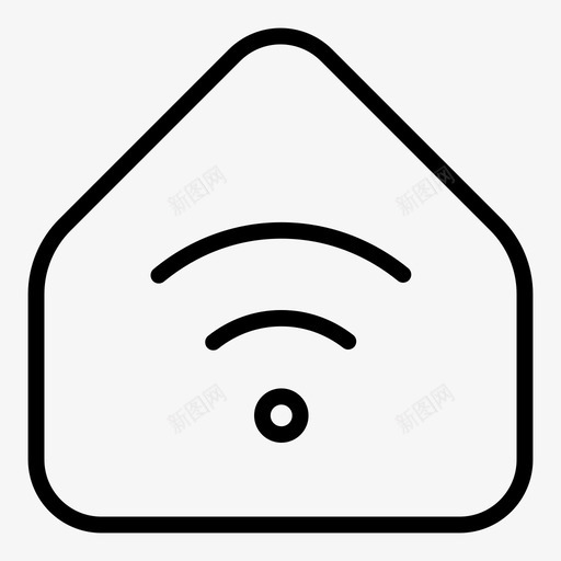 家庭wifi房屋互联网图标svg_新图网 https://ixintu.com 互联网 家庭wifi 房屋 网络 网络服务器概述