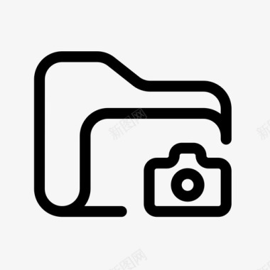 照相机文件夹照片文件夹图像文件夹图标图标