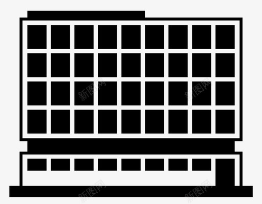 建筑工业建筑办公室图标svg_新图网 https://ixintu.com 办公室 工业建筑 工作 建筑