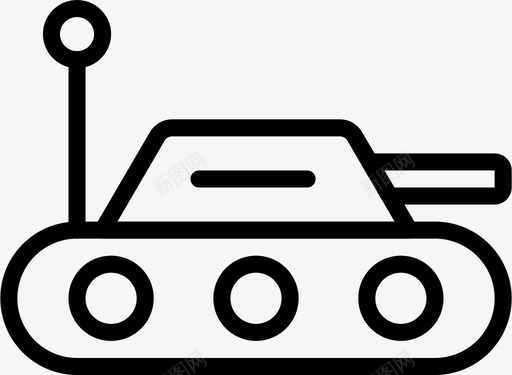 玩具坦克婴儿儿童图标图标