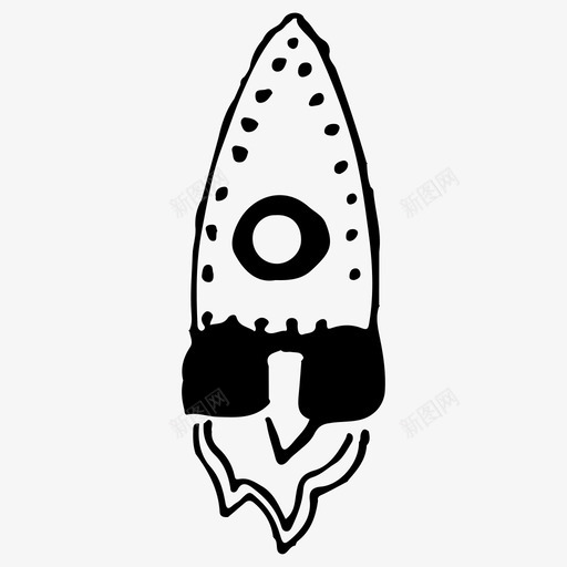 火箭商业手绘图标svg_新图网 https://ixintu.com 创业 发射 商业 宇宙飞船 手绘 火箭