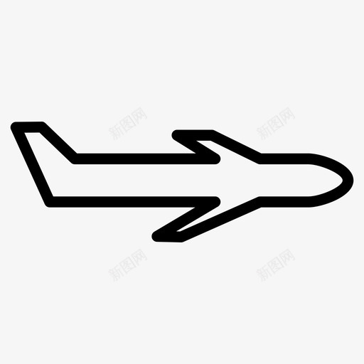 飞机飞行飞行模式图标svg_新图网 https://ixintu.com 导航 运输 飞机 飞行 飞行模式