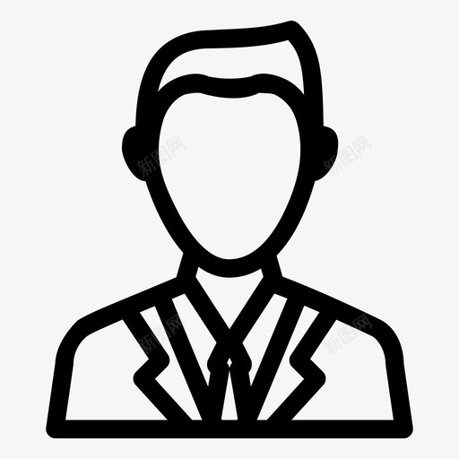 秘书头像联系人图标svg_新图网 https://ixintu.com 人员 头像 用户界面 秘书 联系人 身份