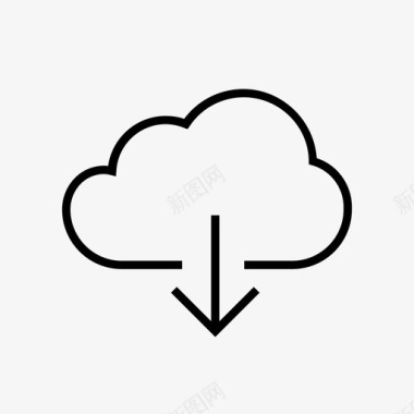 云数据文件图标图标