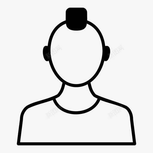 摇杆角色草鹰图标svg_新图网 https://ixintu.com 人 摇杆 朋克 草鹰 角色