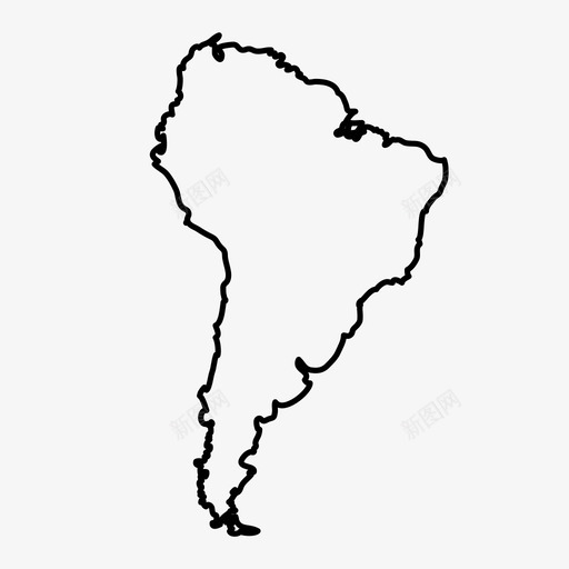 南美洲大陆地理图标svg_新图网 https://ixintu.com 世界 南美洲 地图 地理 大陆
