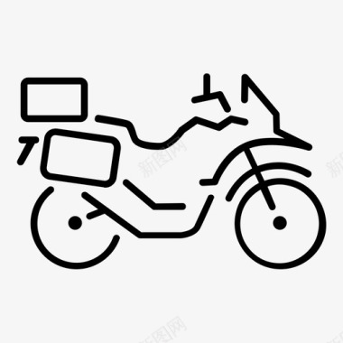 摩托车旅游摩托车图标图标