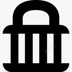 监狱钥匙监狱锁保安钥匙和锁图标高清图片