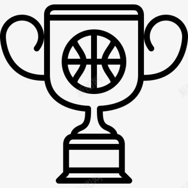 篮球奖杯最佳运动图标图标
