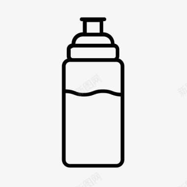 水瓶饮料瓶健身房图标图标