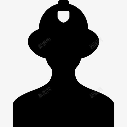 戴着带盾牌的帽子的保安人们图标svg_新图网 https://ixintu.com 人们 戴着带盾牌的帽子的保安