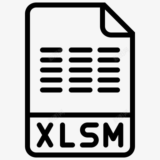 xlsmexcel文件图标svg_新图网 https://ixintu.com excel xlsm 工作表 文件 文件类型 类型