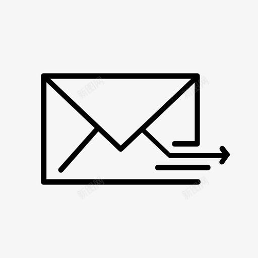 外发邮件图标svg_新图网 https://ixintu.com 外发邮件