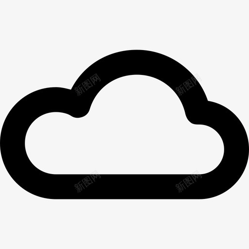 云预报浮云图标svg_新图网 https://ixintu.com 云 天气 天空 浮云 线要素图标集 预报
