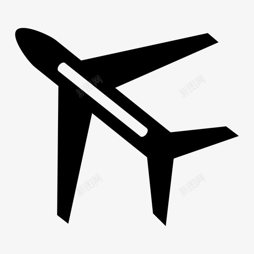 飞机飞行飞行模式图标svg_新图网 https://ixintu.com 导航 运输 飞机 飞行 飞行模式
