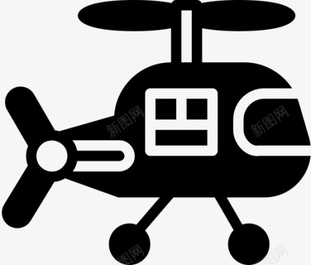 玩具直升机婴儿儿童图标图标