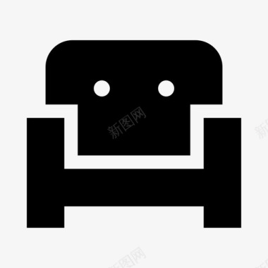 扶手椅家具房子图标图标