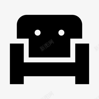 扶手椅家具房子图标图标
