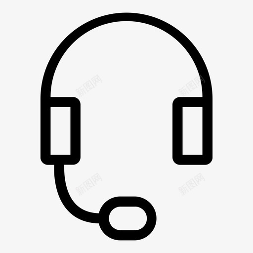 耳机客户服务支持图标svg_新图网 https://ixintu.com 信息中心 客户服务 支持 管理面板 耳机