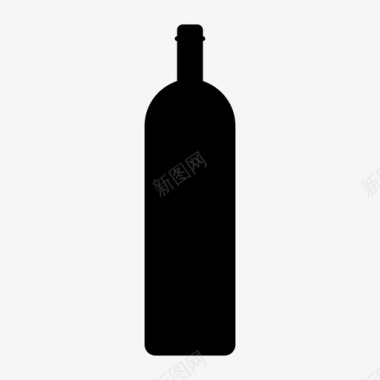 酒瓶饮料食品和饮料图标图标