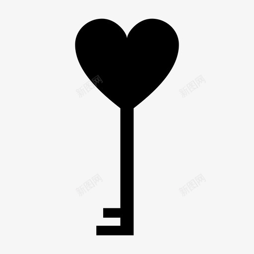 心的钥匙爱爱的钥匙图标svg_新图网 https://ixintu.com 心的钥匙 情人节 爱 爱的钥匙 秘密