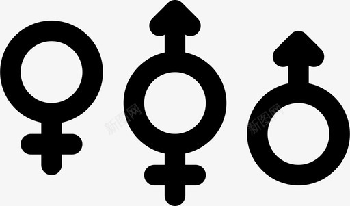 性别女性象征图标svg_新图网 https://ixintu.com 变性 可爱 女性 性别 象征