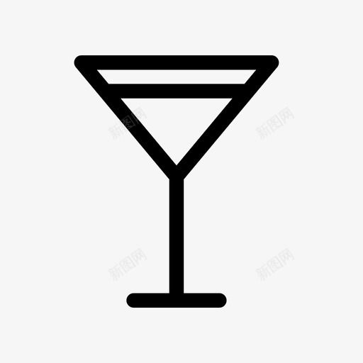 马提尼下班后酒精图标svg_新图网 https://ixintu.com 下班后 极简主义概述 派对 玻璃杯 酒精 马提尼