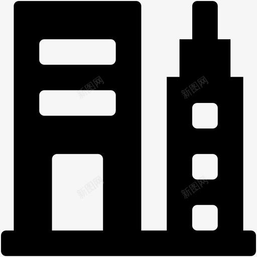 公寓大楼办公楼图标svg_新图网 https://ixintu.com 住宅楼 公寓 办公楼 大楼 网络和用户界面字体图标