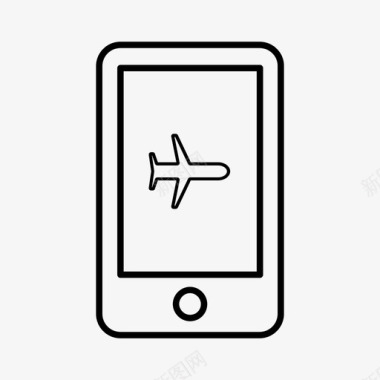 飞行模式电话智能手机图标图标
