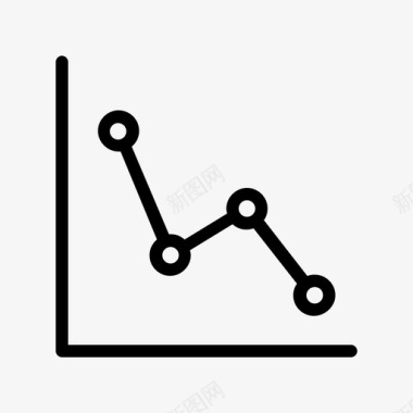 负面分析数据下跌图标图标
