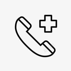 急救热线医疗辅助急救医疗保健图标高清图片