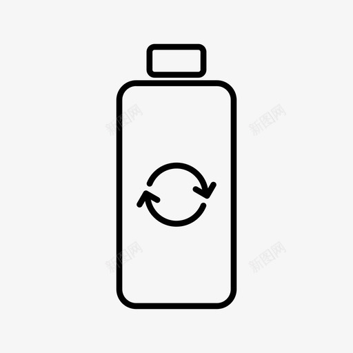 水瓶过滤水回收瓶图标svg_新图网 https://ixintu.com 回收瓶 水瓶 过滤水