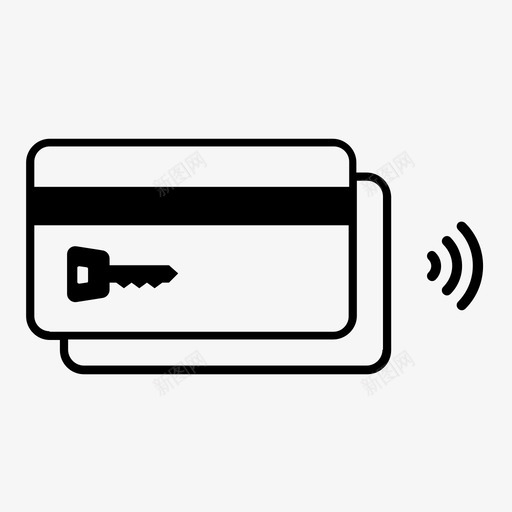 货币安全卡信用卡图标svg_新图网 https://ixintu.com 信用卡 借记卡 卡 卡安全 密码 货币安全 通行证