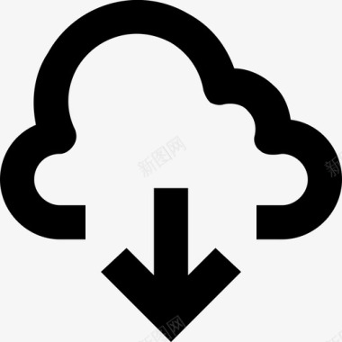 云云网络云共享图标图标