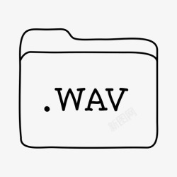 文件类型WAVwav文件夹文件夹手绘文件夹图标高清图片