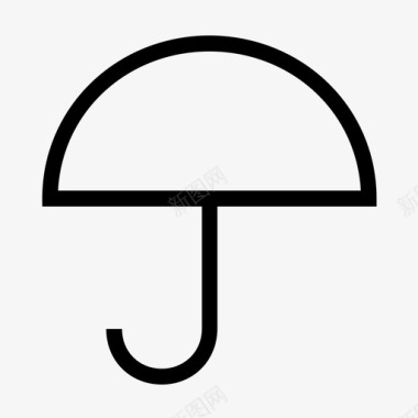 雨伞干燥防护图标图标