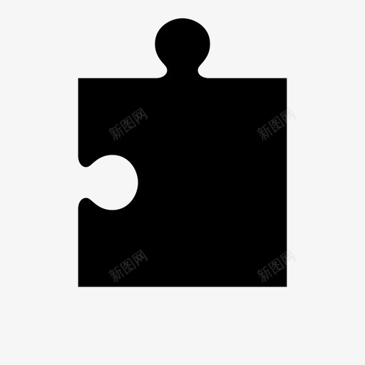 拼图块连接角图标svg_新图网 https://ixintu.com 拼图块 拼图拼图块 模块 游戏 角 解决方案 连接