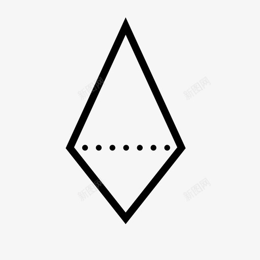 形状菱形几何图标svg_新图网 https://ixintu.com 几何 形状 线形 菱形