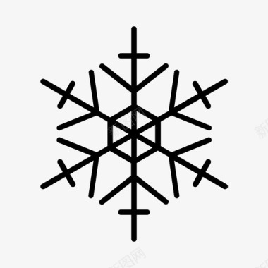 雪花装饰品冬天图标图标