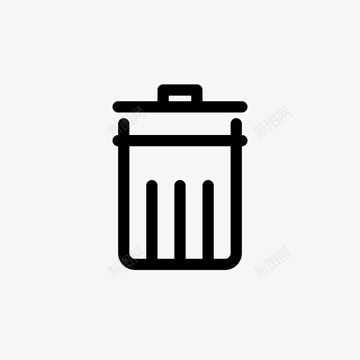 回收站删除垃圾桶图标svg_新图网 https://ixintu.com 删除 回收站 垃圾桶 新的各种图标