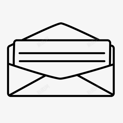 信件聊天电子邮件图标svg_新图网 https://ixintu.com 信件 打开 电子邮件 聊天