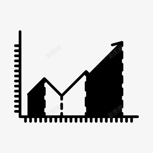 图表业务网格图标svg_新图网 https://ixintu.com 业务 图表 目标启动业务解决方案字形 网格