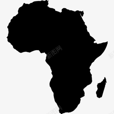 非洲大陆地球图标图标