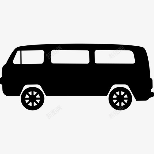 微型巴士交通工具汽车图标svg_新图网 https://ixintu.com 交通工具 微型巴士 汽车