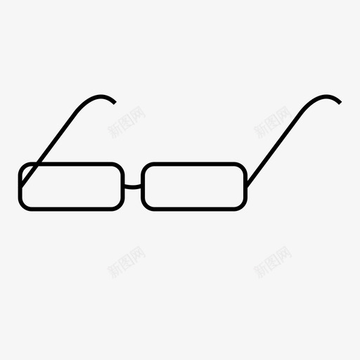 眼镜眼睛阅读图标svg_新图网 https://ixintu.com 看 眼睛 眼镜 阅读