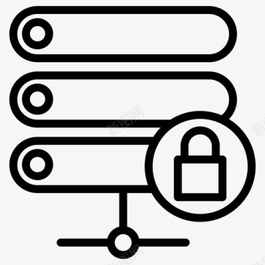 服务器安全保护安全服务器图标图标