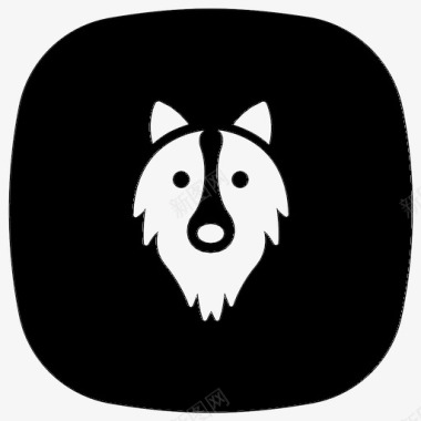 哈士奇动物狗图标图标