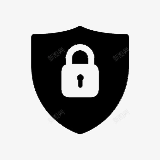安全锁定保护图标svg_新图网 https://ixintu.com 保护 安全 屏蔽 用户和用户设置标志符号 锁定