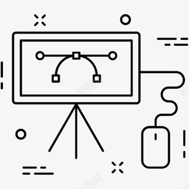 艺术贝塞尔工具图标图标